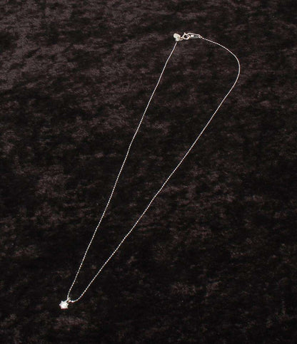 美品 ネックレス K18WG ダイヤ 0.20ct レディース