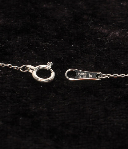 美品 組曲 ネックレス Pt900 Pt850 ダイヤ 0.12ct レディース クミキョク