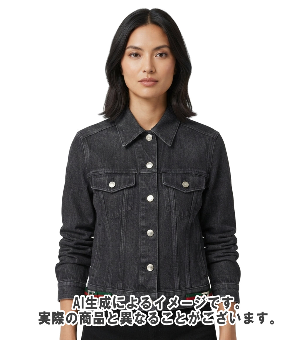 GUCCI シェリーライン デニムジャケット レディース SIZE 42 (M) グッチ