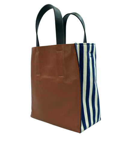 MARNI 2wayハンドバッグ ショルダーバッグ MUSEO SOFT mini ストライプ レディース マルニ