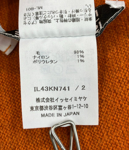 美品 132.5 ISSEY MIYAKE 長袖ニット 変形 レディース SIZE 2 (L) イチ サン ニ ゴ イッセイ ミヤケ