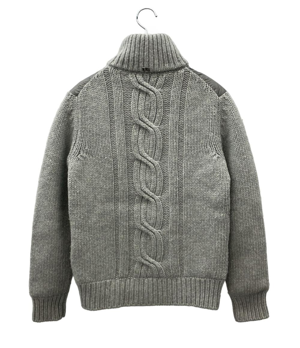 Herno ブルゾン ダウンニット ナイロン×3ゲージ ウール ハイブリッド MP0003U-70054-9404 メンズ SIZE 46 (M) ヘルノ