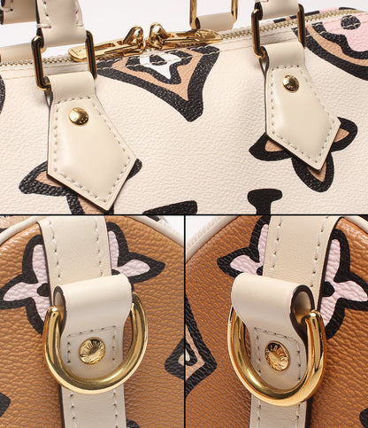 美品 LOUIS VUITTON 2WAYハンドバッグ ショルダーバッグ 肩掛け 斜め掛け ワイルド アット ハート スピーディ バンドリエール25 モノグラム M45828