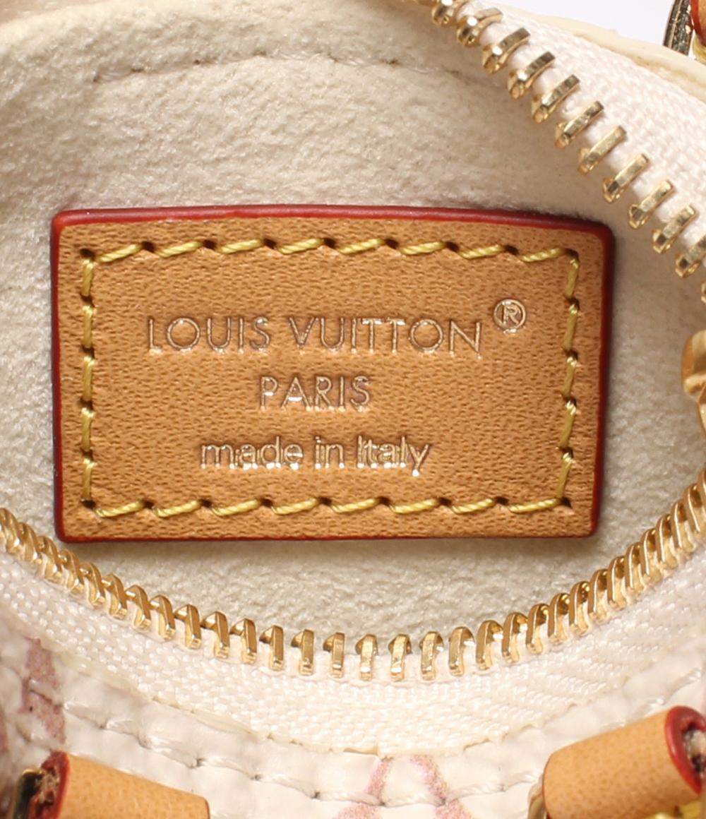 美品 LOUIS VUITTON バッグチャーム マイクロ スピーディ モノグラム デュンヌ M01882 レディース ルイ・ヴィトン