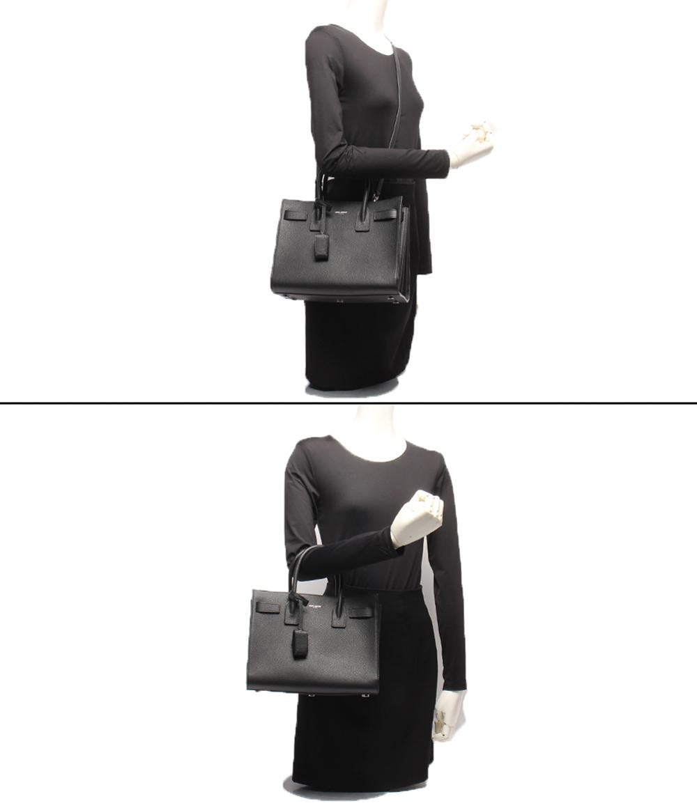 美品 サンローランパリ 2wayハンドバッグ ショルダーバッグ 斜め掛け サックドジュール ベイビー レディース SAINT LAURENT PARIS