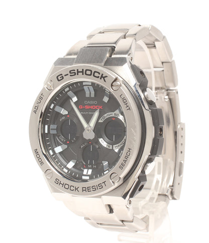 CASIO 腕時計 Gスチール G-STEEL 電波ソーラー G-SHOCK ソーラー ブラック GST-W110D メンズ カシオ