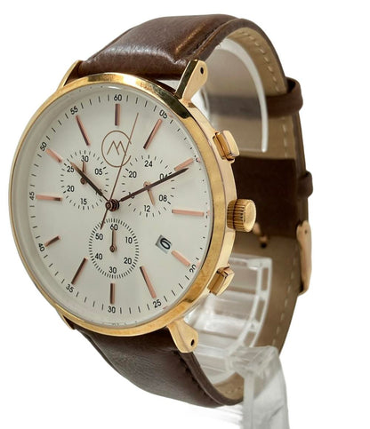 腕時計 クオーツ ホワイト メンズ