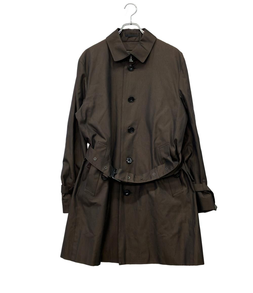 BLACK LABEL CRESTBRIDGE ステンカラーコート チェック柄 BLACK LABEL
