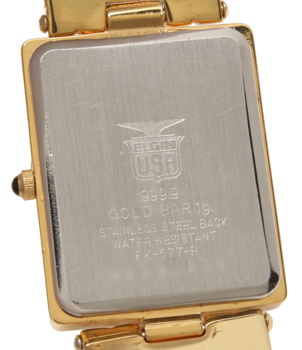 ELGIN 腕時計 GOLD BAR 1g クオーツ ゴールド レディース メンズ エルジン