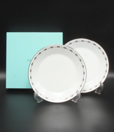 美品 Tiffany & Co. プレート 皿 2点セット 18cm グラマシー ティファニー