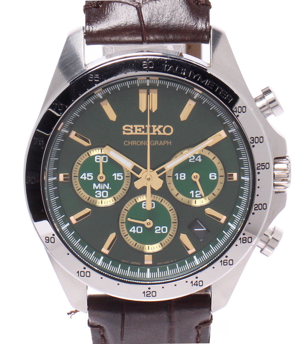 SEIKO 腕時計 クオーツ グリーン SBTR017 メンズ セイコー