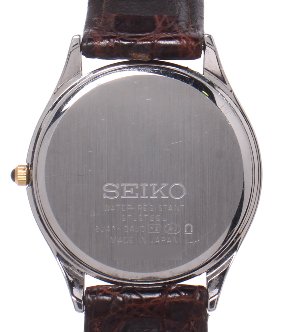 SEIKO 腕時計 ドルチェ  Dolce クオーツ ホワイト 8J41-0AJ0 メンズ セイコー