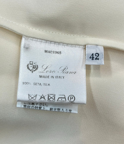 美品 Loro Piana 長袖シャツ ボウタイ レディース SIZE 42 (L) ロロピアーナ