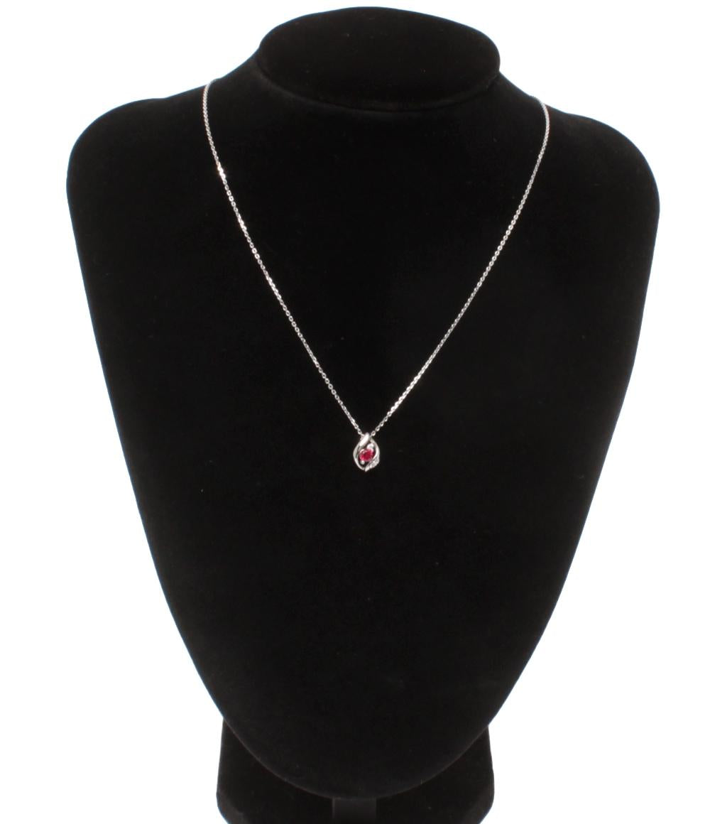 美品 エフ エイチ バード ネックレス SV925 ルビー レディース FH.BIRD