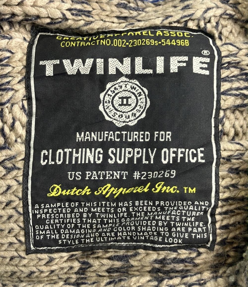 ジップアップニットジャケット メンズ SIZE 2XL (2XL) TWINLIFE