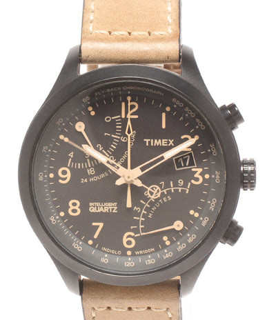 TIMEX 腕時計 インテリジェントクオーツ レーシングフライバック クオーツ ブラック T2N700 メンズ タイメックス