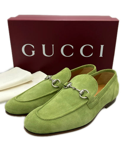 美品 GUCCI スウェードビットローファー 406994 メンズ SIZE 8 グッチ