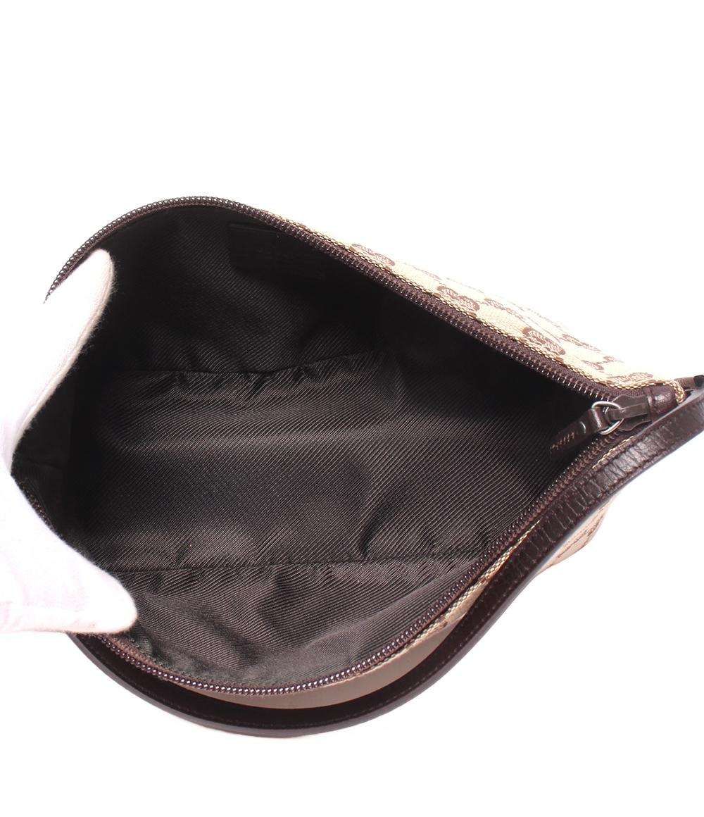 美品 GUCCI ポーチ アクセサリーポーチ GGキャンバス 07198 2123 レディース グッチ