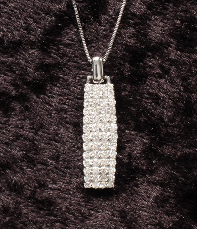 ネックレス K18WG ダイヤ 0.70ct レディース