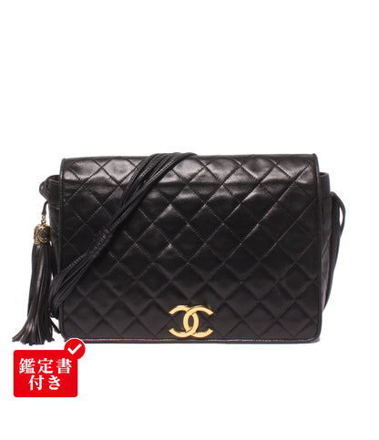 CHANEL ショルダーバッグ 斜め掛け ゴールド金具 0番台 レディース シャネル