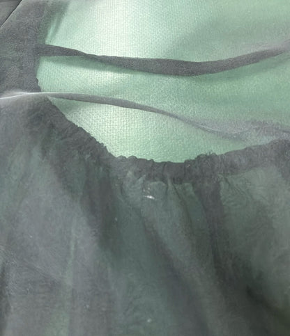 アキキ バルーンスリーブ半袖シアーブラウス レディース SIZE F akiki