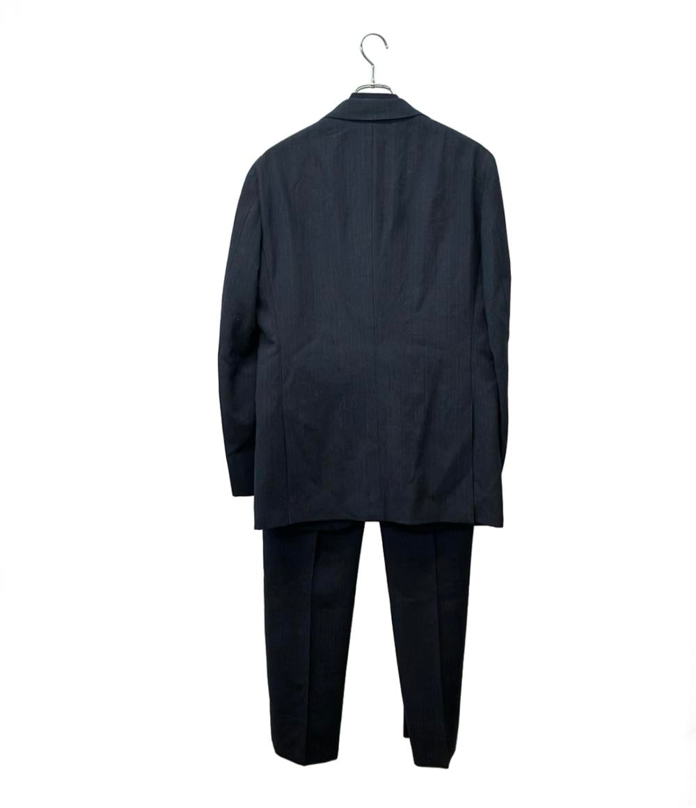 極美品✨BEAMS F セットアップ　3ボタン　無地　ネイビー　サイズ46 BEAMS F セットアップ スリーピーススーツ ネイビーソリッド 3ボタン