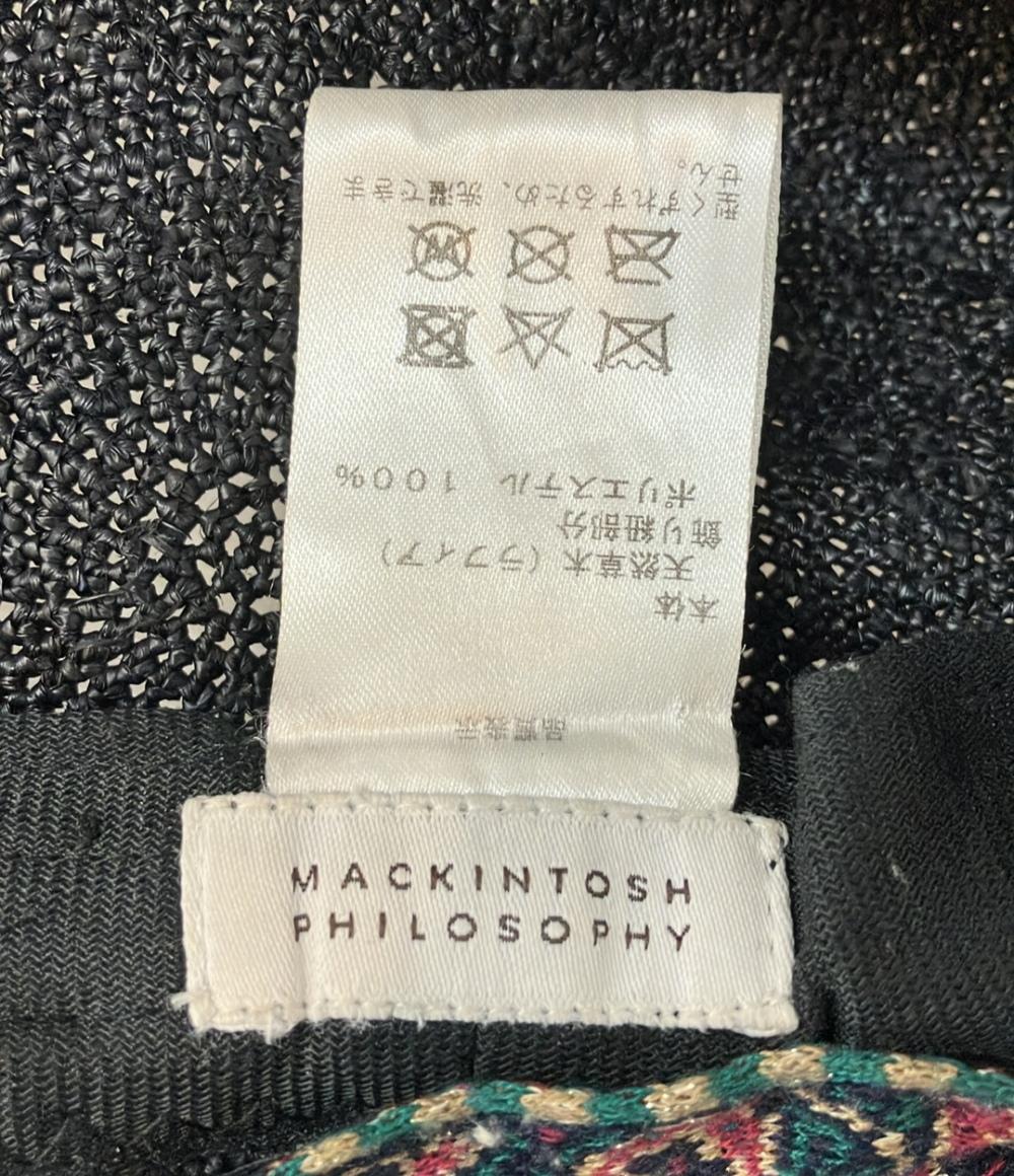 マッキントッシュフィロソフィー ラフィアキャスケット レディース SIZE S-M MACKINTOSH PHILOSOPHY