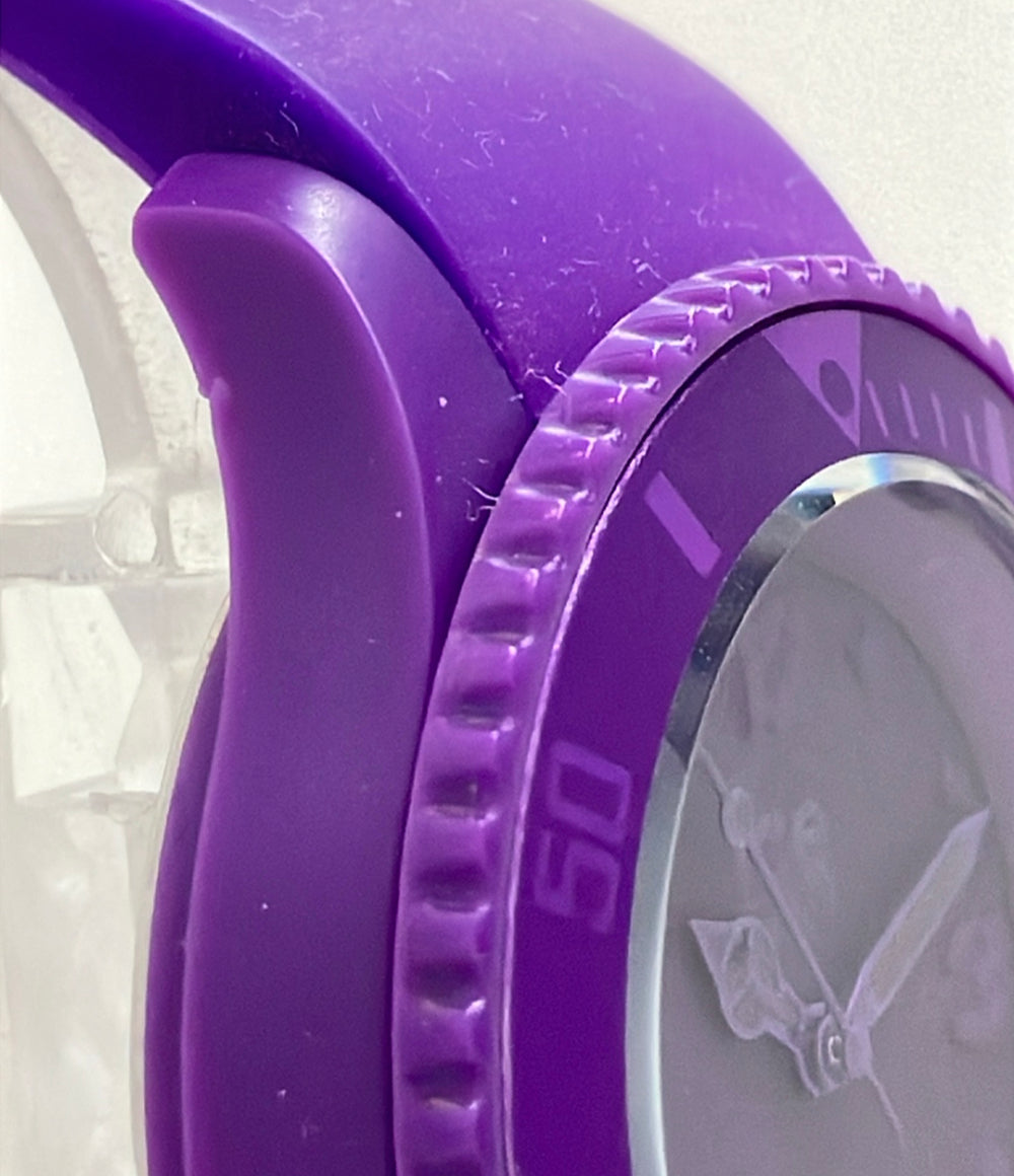 ice watch 腕時計 クオーツ パープル メンズ アイスウォッチ