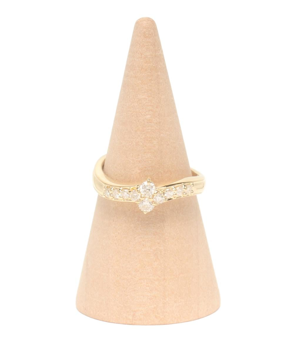 美品 リング 指輪 K18 ダイヤ0.30ct レディース