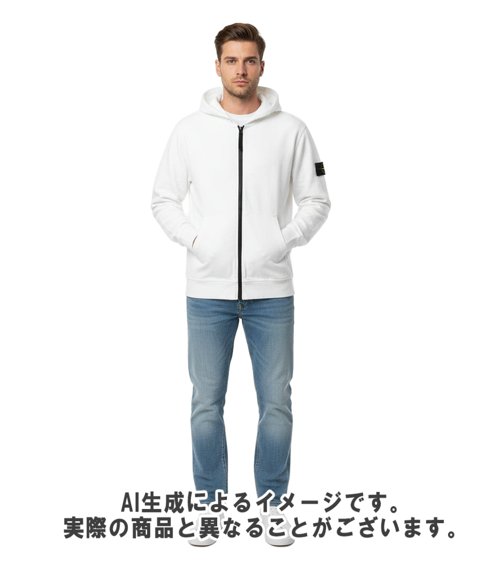 STONE ISLAND ジップアップパーカー ロゴ スウェット インポート S 781563650 メンズ SIZE S ストーンアイランド