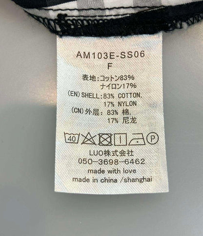 美品 AMICA kids 半袖ワンピース ロング ギンガムチェックドレス AM103E-SS06 レディース SIZE F (M) アミカキッズ