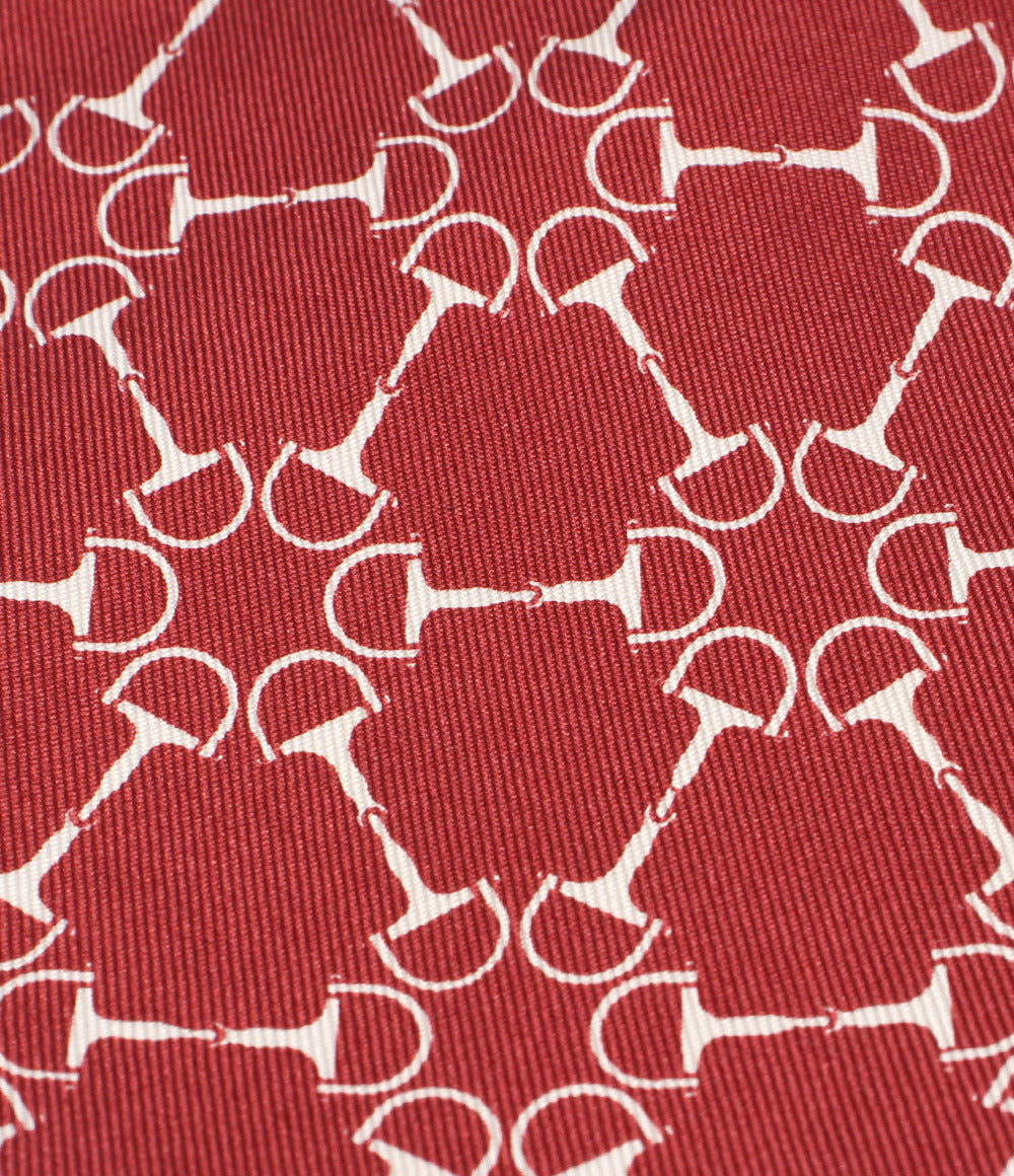 HERMES ネクタイ シルク100％ メンズ エルメス