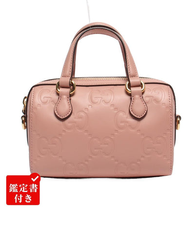 美品 グッチ 2wayショルダーバッグ ハンドバッグ 斜め掛け スーパーミニ シマ 790130 0416 レディース GUCCI