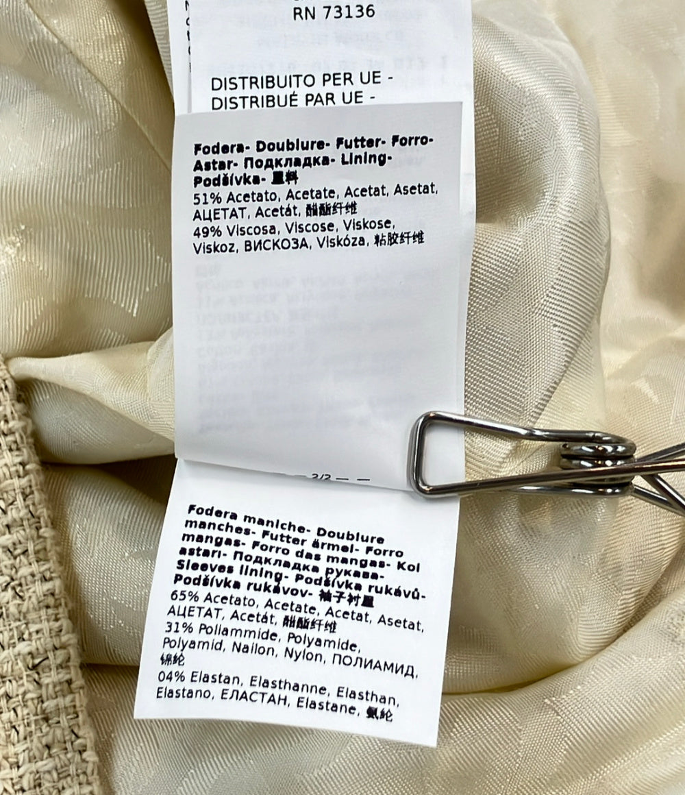美品 Max Mara Weekend 金ボタン ツイードジャケット レディース SIZE 34 (XS) マックスマーラウィークエンド