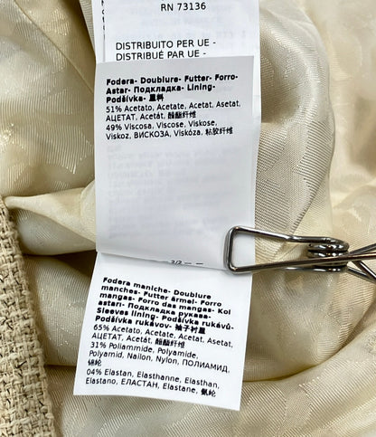 美品 Max Mara Weekend 金ボタン ツイードジャケット レディース SIZE 34 (XS) マックスマーラウィークエンド