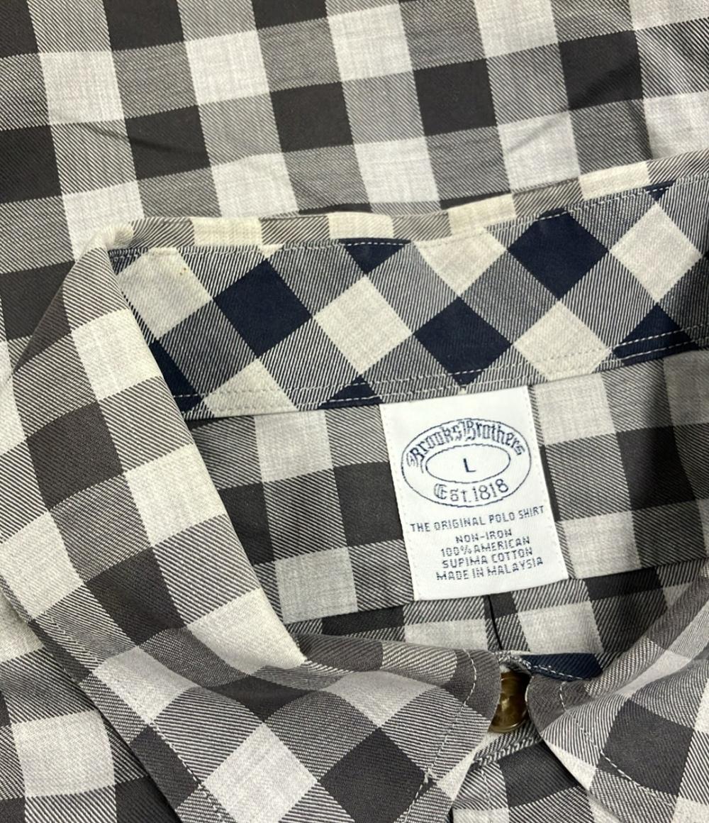 ブルックスブラザーズ 長袖シャツ チェック柄 メンズ SIZE L (L) Brooks Brothers