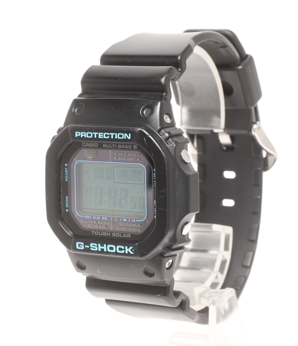 美品 CASIO 腕時計 ブラック×ブルー G-SHOCK ソーラー M5610BA レディース メンズ カシオ