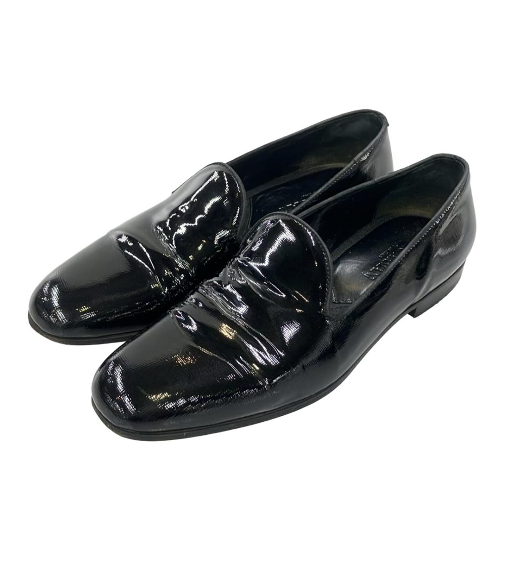 ジョルジオアルマーニ レザーメッシュローファー ARMARNI 42 27cm