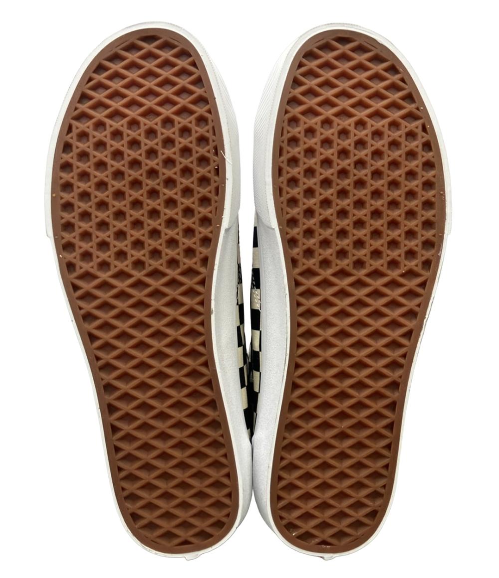 美品 VANS ローカットスニーカー スタイル 36 ブラック チェッカーボード メンズ SIZE 28.0 ヴァンズ