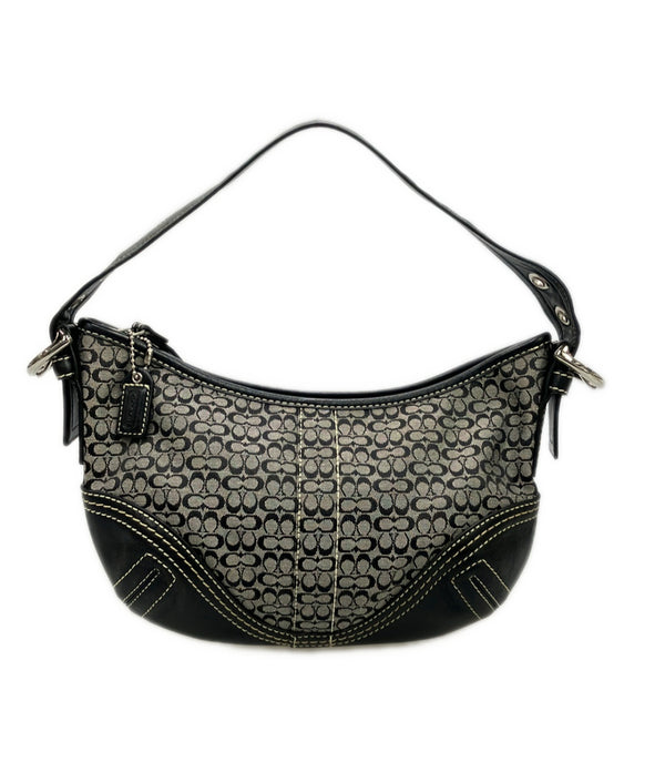 コーチ ワンショルダー シグネチャー 2154 美品 COACH ショルダーバッグ 肩掛け ミニシグネチャー 2154