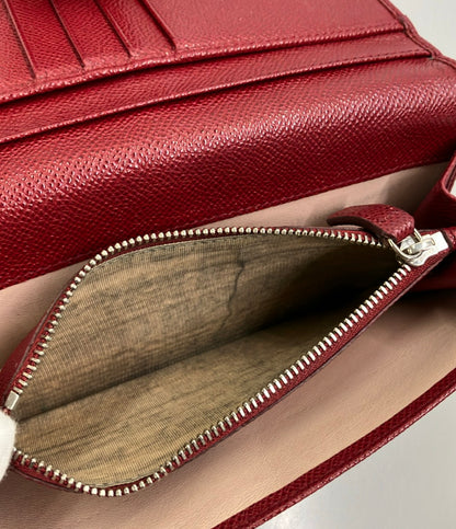 BVLGARI ダブルホック 二つ折り長財布 レザー レディース ブルガリ