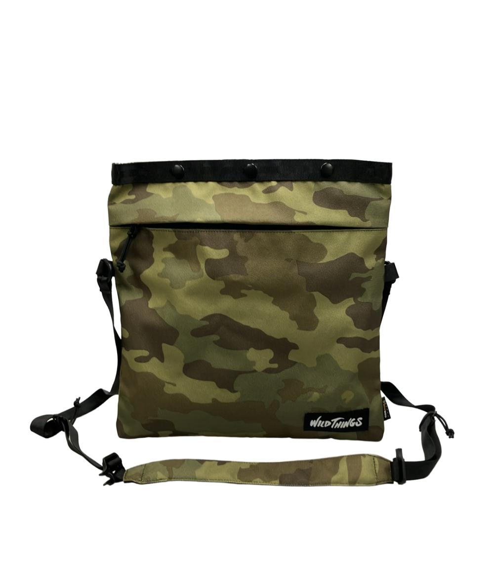 美品 WILDTHINGS ショルダーバッグ 斜め掛け カモフラージュ柄 ユニセックス ワイルドシングス