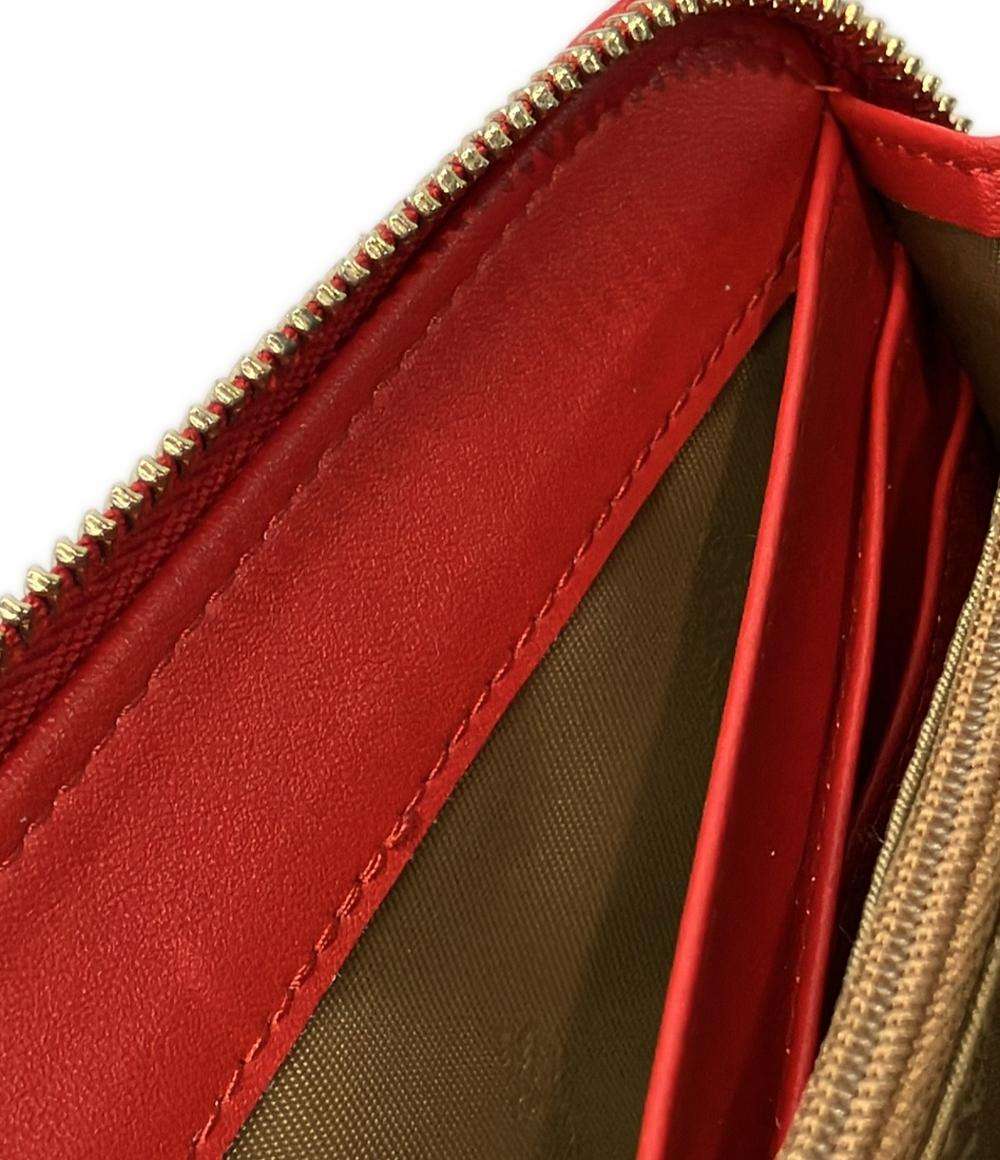 美品 バルコス ラウンドファスナー長財布 レディース BARCOS