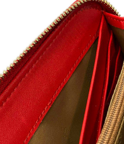 美品 バルコス ラウンドファスナー長財布 レディース BARCOS