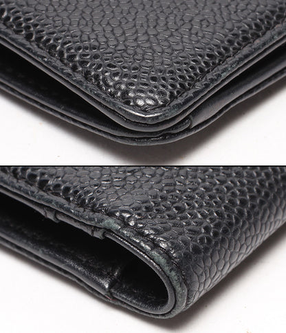 CHANEL 長財布 キャビアスキン ココマーク A48651 レディース シャネル