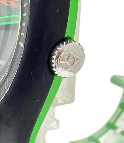 ice watch 腕時計 ブラックグリーンミディアム ピエールクエ クオーツ ブラック 017599 レディース メンズ アイスウォッチ