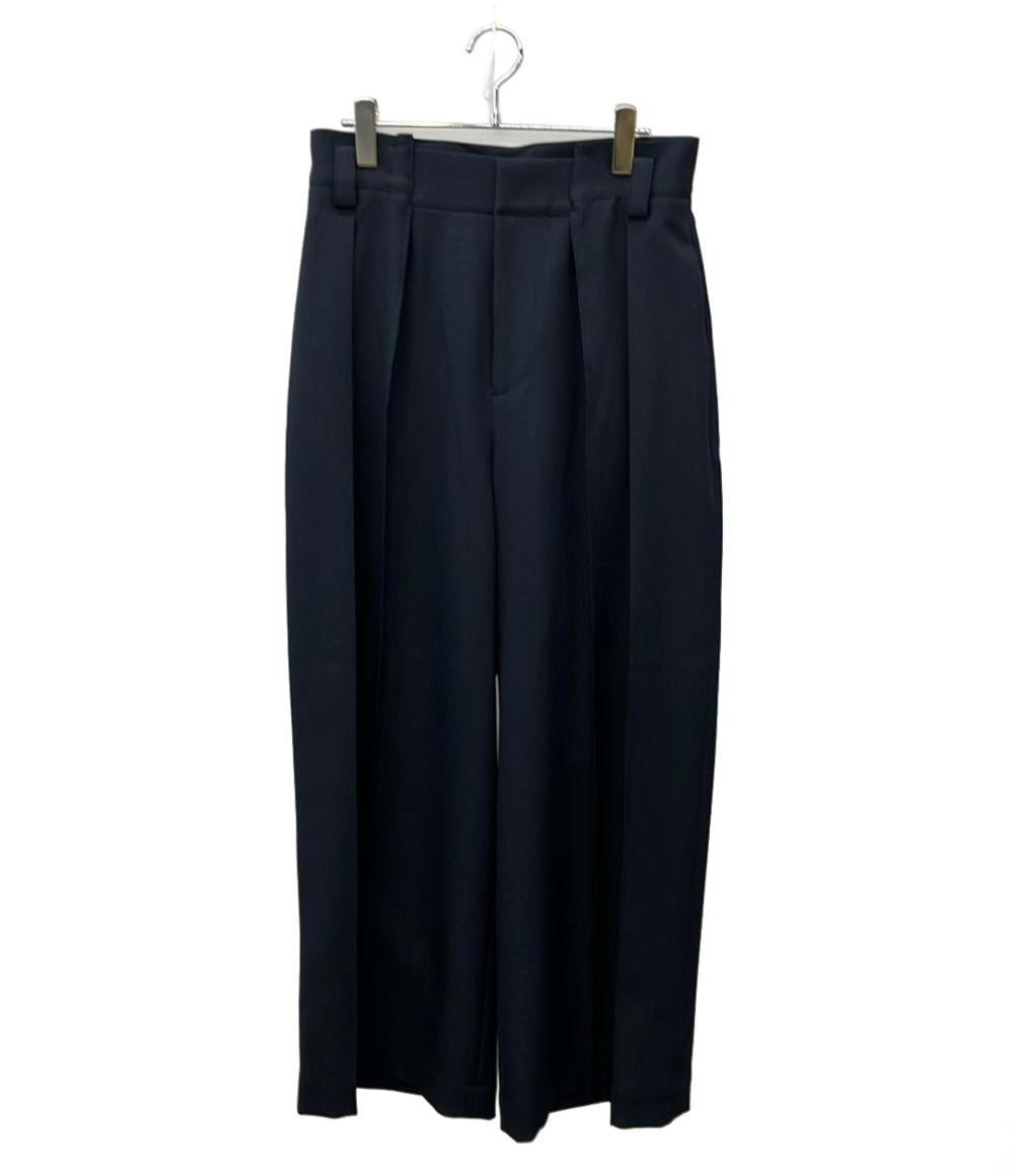 cygne スラックスパンツ ネイビー ハイウエストタックワイド Lara CY2511-04-024 レディース SIZE 1 (S) シーニュ