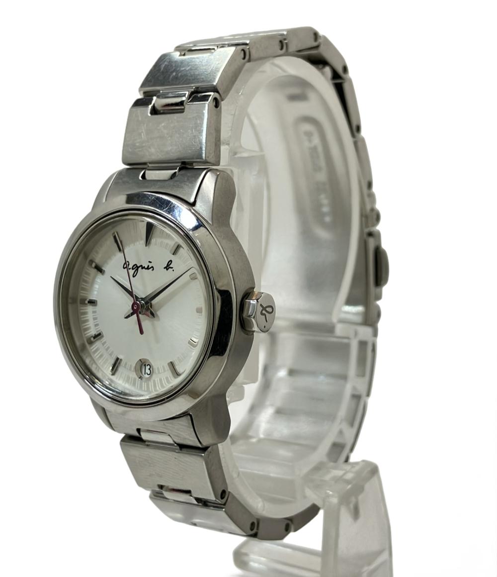 agnes b. 腕時計 クオーツ シルバー 7N82-0CS0 レディース アニエスベー