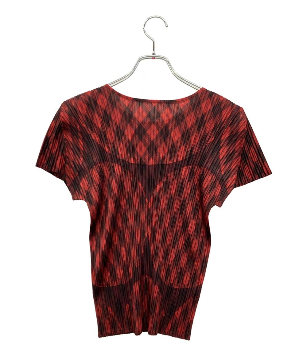 美品 プリーツプリーズ 半袖カットソー レディース SIZE 3 (L) PLEATS PLEASE