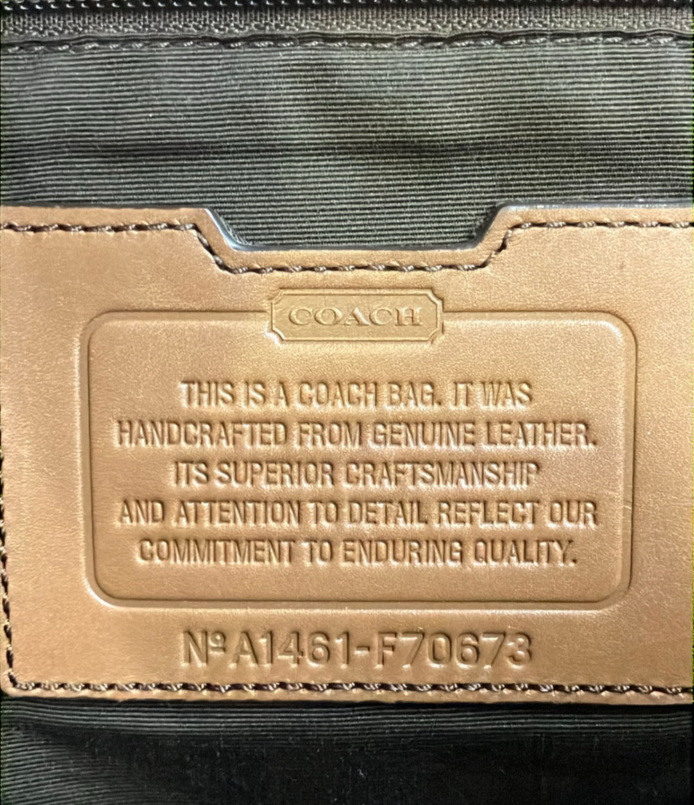 訳あり COACH 2WAY ビジネスバッグ ブリーフケース ショルダーバッグ 斜め掛け F70673 コーチ